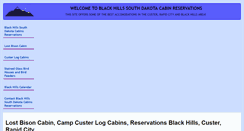 Desktop Screenshot of blackhillssouthdakotacabins.com